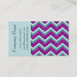 Chic Chevron ZigZag Pattern Visitekaartje