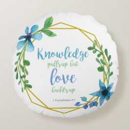Chic Christelijk Bijbel verse Knowledge Love bouwt Rond Kussen
