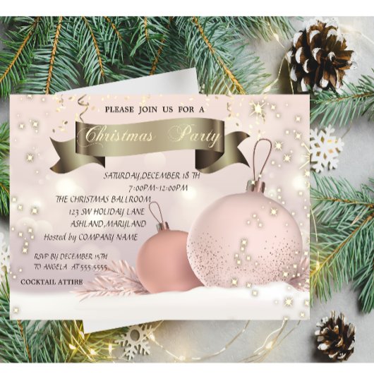 Chic Christmas Balls Company Kerstfeest Kaart