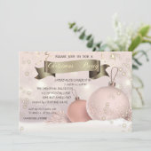 Chic Christmas Balls Company Kerstfeest Kaart (Staand voorkant)