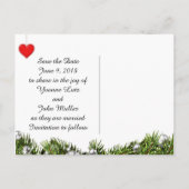 Chic Christmas Bewaar de datum Aankondigingskaart (Achterkant)