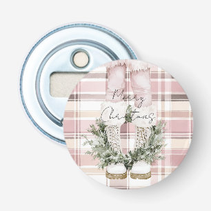 Chic Christmas Blush Pink Legs Laarzen Button Flesopener