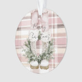Chic Christmas Blush Pink Legs Laarzen Ornament (voorkant)