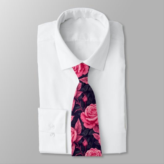 Chic Christmas Gift For Him Rose Flower Stropdas (Gebonden)