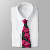 Chic Christmas Gift For Men Peonies Floral Stropdas (Gebonden)