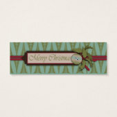 Chic Christmas Gift Label Mini Visitekaartjes (Achterkant)
