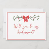 Chic Christmas, jij wordt mijn bruidsmeisje voorst Kaart (Voorkant)