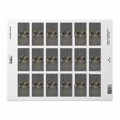 Chic Christmas Ornaments Vakantieadres Etiket (Full Sheet)