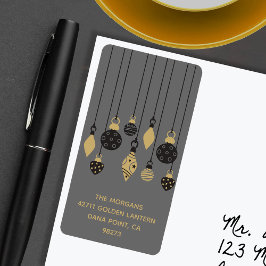 Chic Christmas Ornaments Vakantieadres Etiket