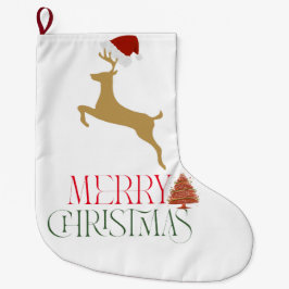 Chic Christmas scandinavian pattern Grote Kerstsok