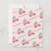 Chic Christmas Tree Nieuwe Home Car Fun Script Ver Aankondiging (Achterkant)
