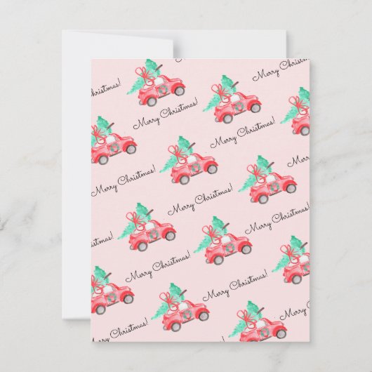 Chic Christmas Tree Nieuwe Home Car Fun Script Ver Aankondiging (Achterkant)