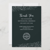 Chic Christmas Tree Ornaments Business Feestdagenkaart (Achterkant)