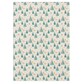 Chic Christmas trees red green minimalist decor Tafelkleed (Voorkant)