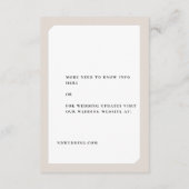 CHIC CIRCLE WEDDING INFORMATIEKAARTJE (Achterkant)