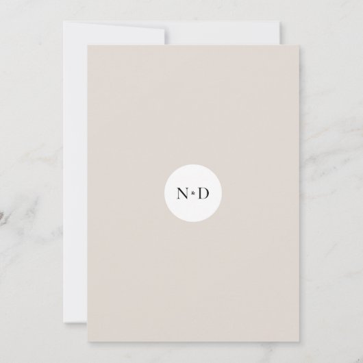CHIC CIRCLE WEDDING KAART (Achterkant)
