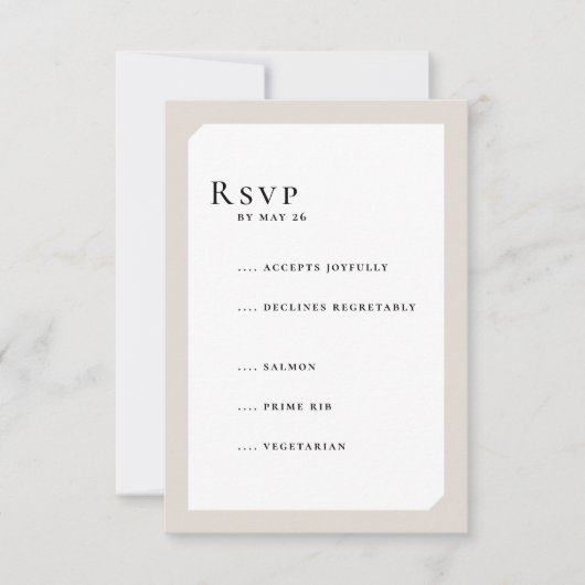 CHIC CIRCLE WEDDING RSVP KAARTJE (Voorkant)