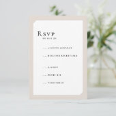 CHIC CIRCLE WEDDING RSVP KAARTJE (Staand voorkant)