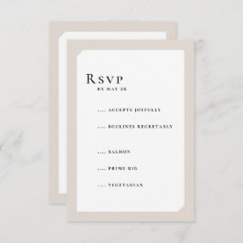 CHIC CIRCLE WEDDING RSVP KAARTJE