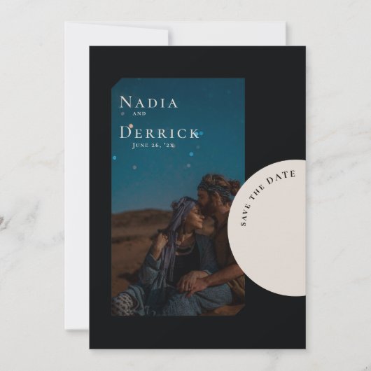 CHIC CIRCLE WEDDING SAVE THE DATE (Voorkant)