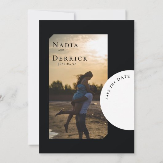 CHIC CIRCLE WEDDING SAVE THE DATE (Voorkant)