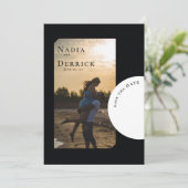 CHIC CIRCLE WEDDING SAVE THE DATE (Staand voorkant)