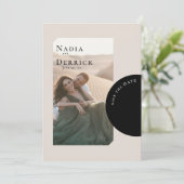 CHIC CIRCLE WEDDING SAVE THE DATE (Staand voorkant)