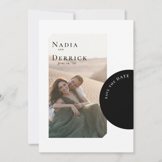 CHIC CIRCLE WEDDING SAVE THE DATE (Voorkant)