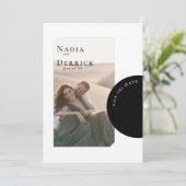 CHIC CIRCLE WEDDING SAVE THE DATE (Staand voorkant)