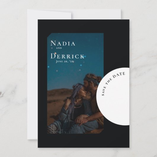 CHIC CIRCLE WEDDING SAVE THE DATE (Voorkant)