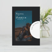 CHIC CIRCLE WEDDING SAVE THE DATE (Staand voorkant)