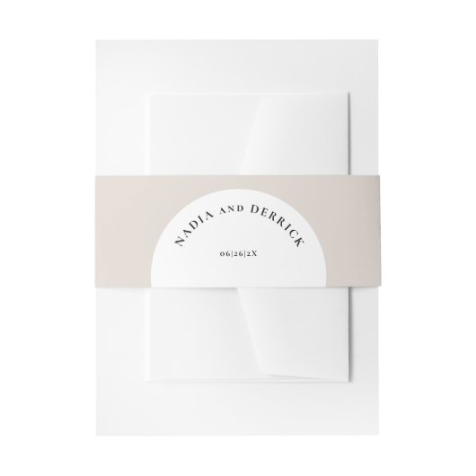 CHIC CIRCLE WEDDING UITNODIGINGEN WIKKEL (Voorkant Voorbeeld)