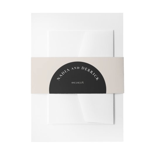 CHIC CIRCLE WEDDING UITNODIGINGEN WIKKEL (Voorkant Voorbeeld)