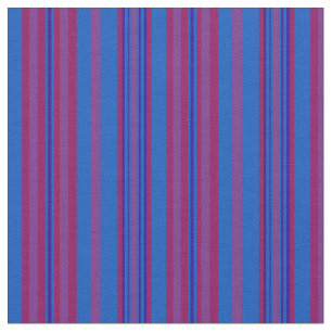 Chic Claret, Plum, Dark Blue, Light Blue Striped Stof