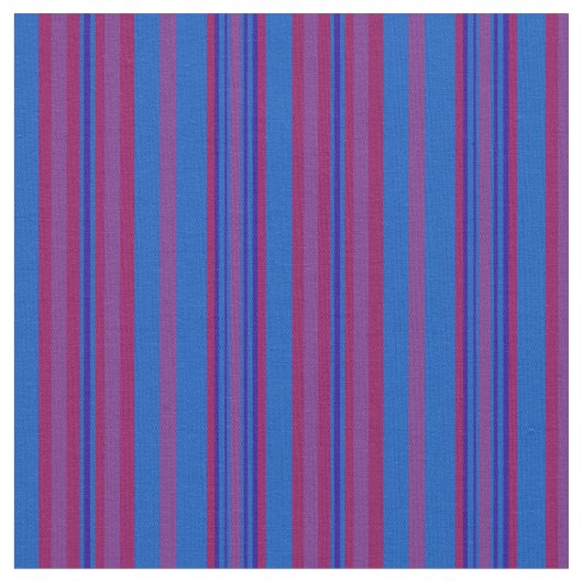 Chic Claret, Plum, Dark Blue, Light Blue Striped Stof (Close Up)