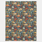 Chic Classic Arts & Crafts Iconic Morris Geïnspire Fleece Deken (Voorkant)