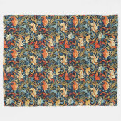Chic Classic Arts & Crafts Iconic Morris Geïnspire Fleece Deken (Voorkant (Horizontaal))