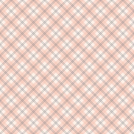 Chic Classic Coral Grey Check Tafelkleed voor Thui