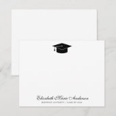 Chic Classic Klasse van Afstudeerder Afstuderen Pe Notitiekaartje (Voorkant / Achterkant)