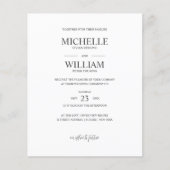 Chic Classic Plain Elegant Budget Wedding (Voorkant)