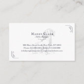 Chic Classy Boutique Style Pet Salon Dachshund Dog Visitekaartje (Achterkant)