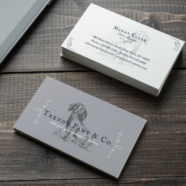 Chic Classy Boutique Style Pet Salon Dachshund Dog Visitekaartje