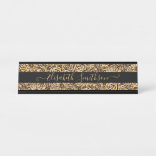 Chic Classy Elegant Custom Professional Floral Bureau Naambordje