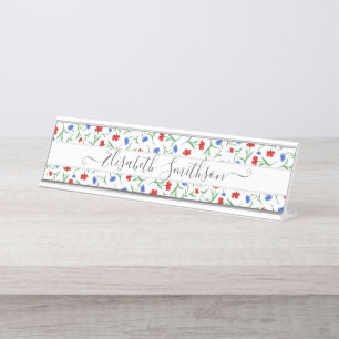 Chic Classy Elegant Custom Professional Floral Bureau Naambordje