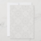 Chic Classy  Waterverf Peacock Verloving Kaart (Achterkant)