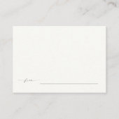 Chic Classy White Bow Display Douche Vrijgezellenf Informatiekaartje (Achterkant)