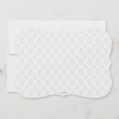 Chic Classy wijnglas bruids douche uitnodiging (Achterkant)