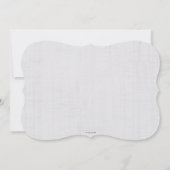 Chic Classy wijnglas bruids douche uitnodiging (Achterkant)