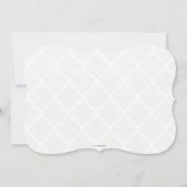 Chic Classy Wine Glass Bridal Shower Kaart (Achterkant)