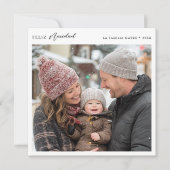 Chic Clean Modern Feliz Navidad Kerstfoto Feestdagenkaart (Voorkant)